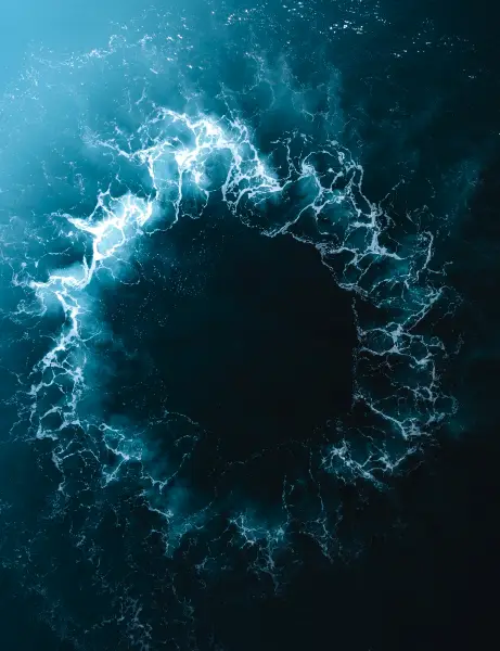 바다의 오묘한 무늬