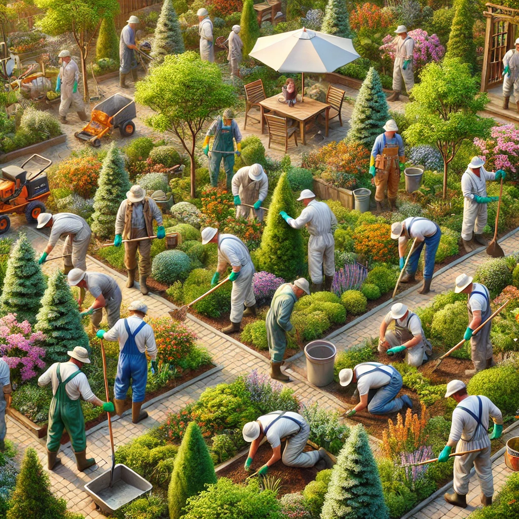 조경하는 조경사분들