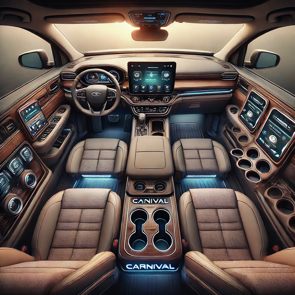 카니발 7인승 SUV 내부의 다양한 편의시설