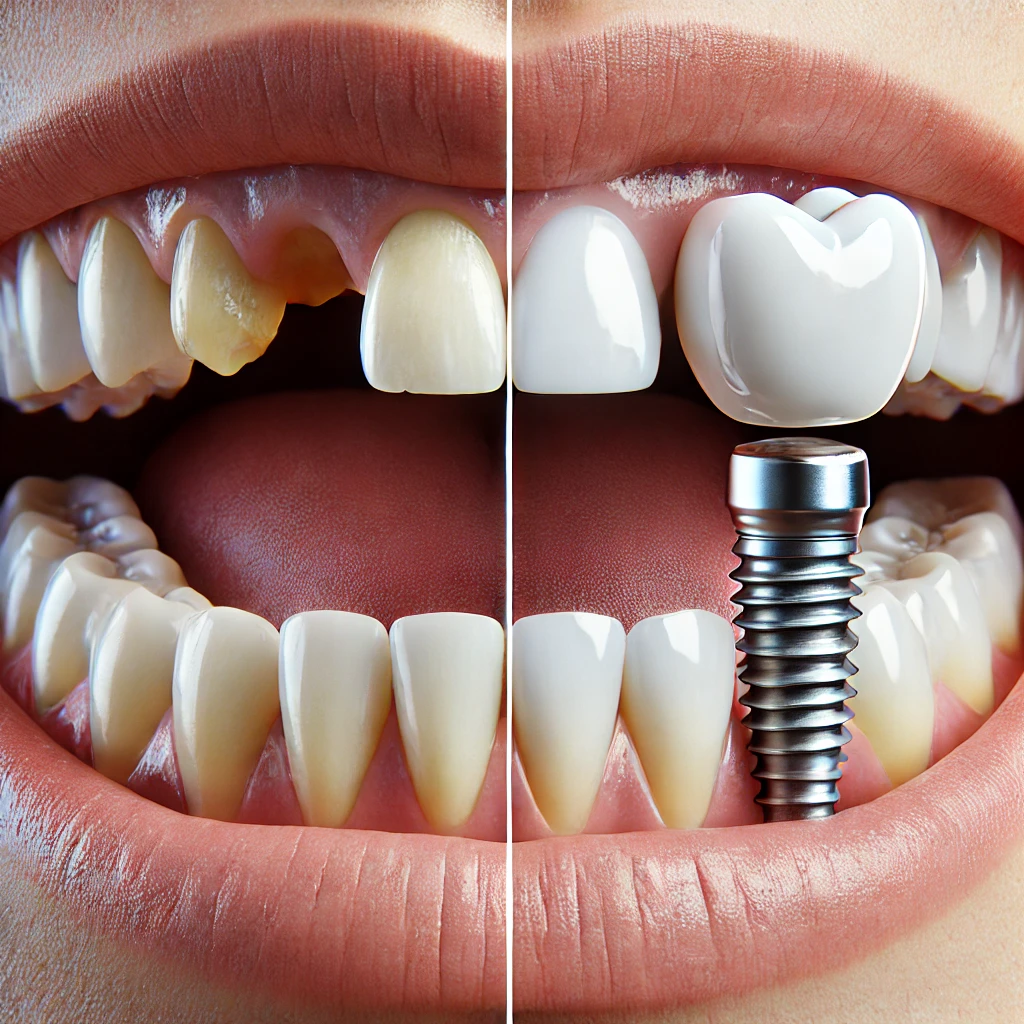 임플란트 시술 전과 후