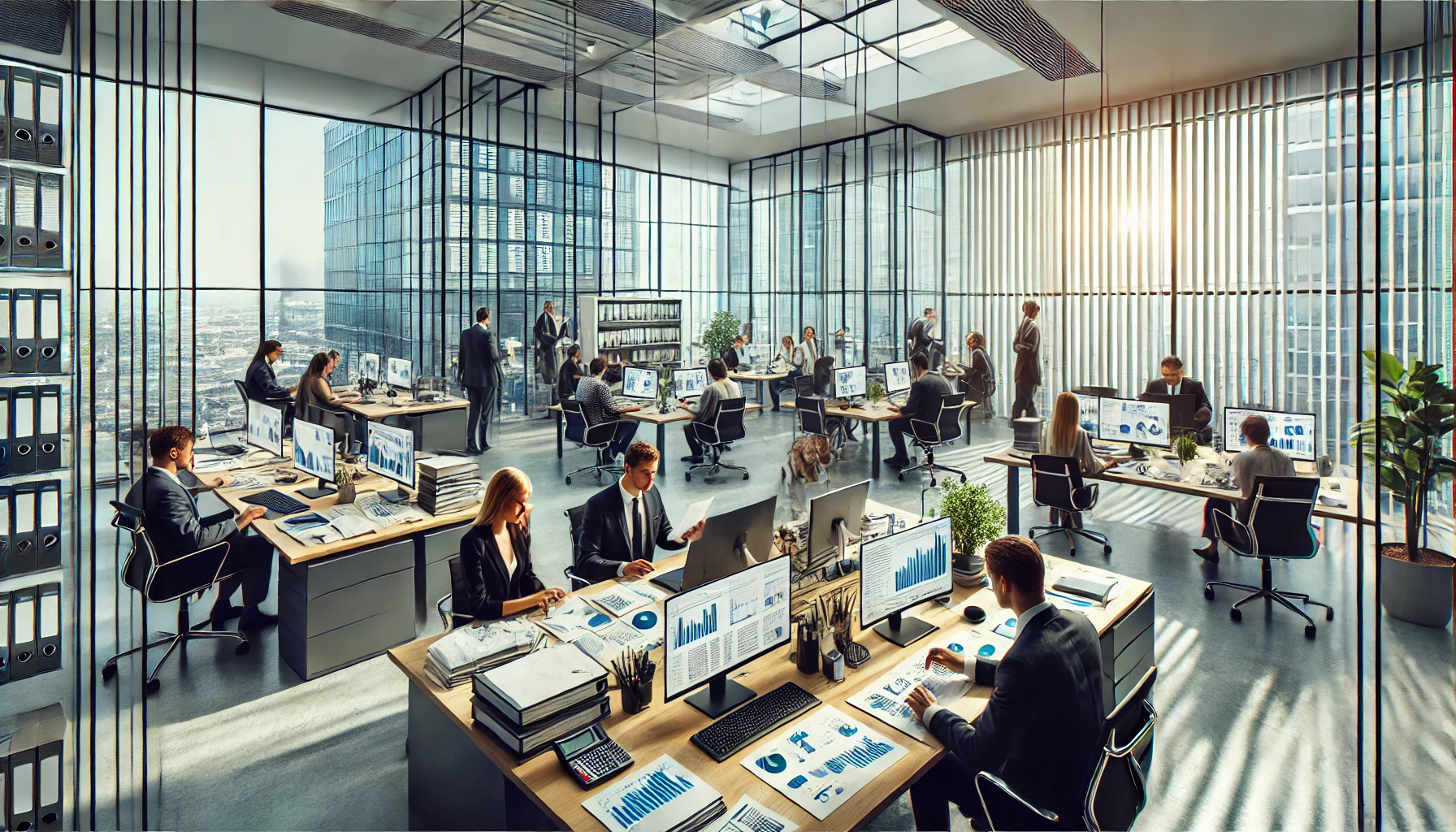 공인회계사와 공인재무설계사 회사가 공존하는 사무실 전경