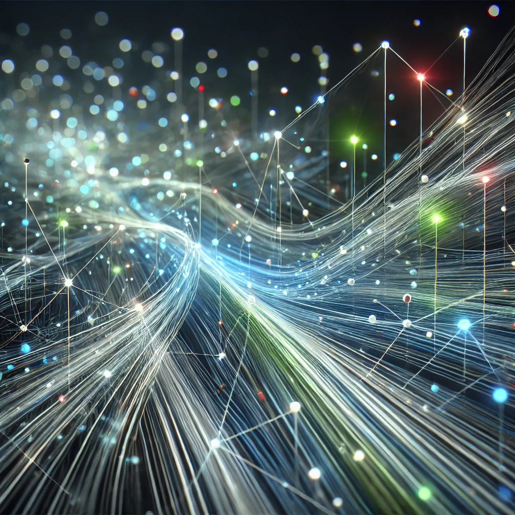 데이터 전송을 표현한 네트워크 그래프