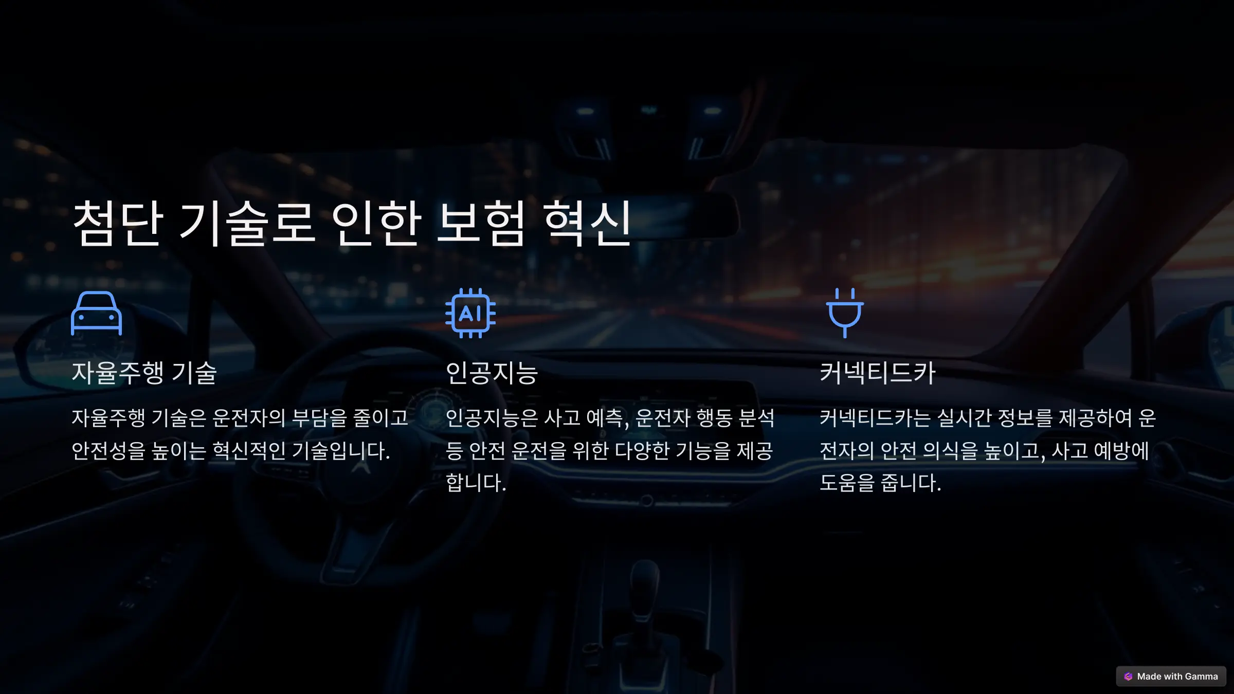 첨단 기술로 인한 보험 혁신