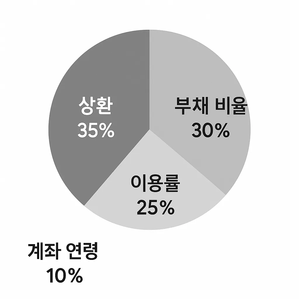 신용 점수 구조 시각화