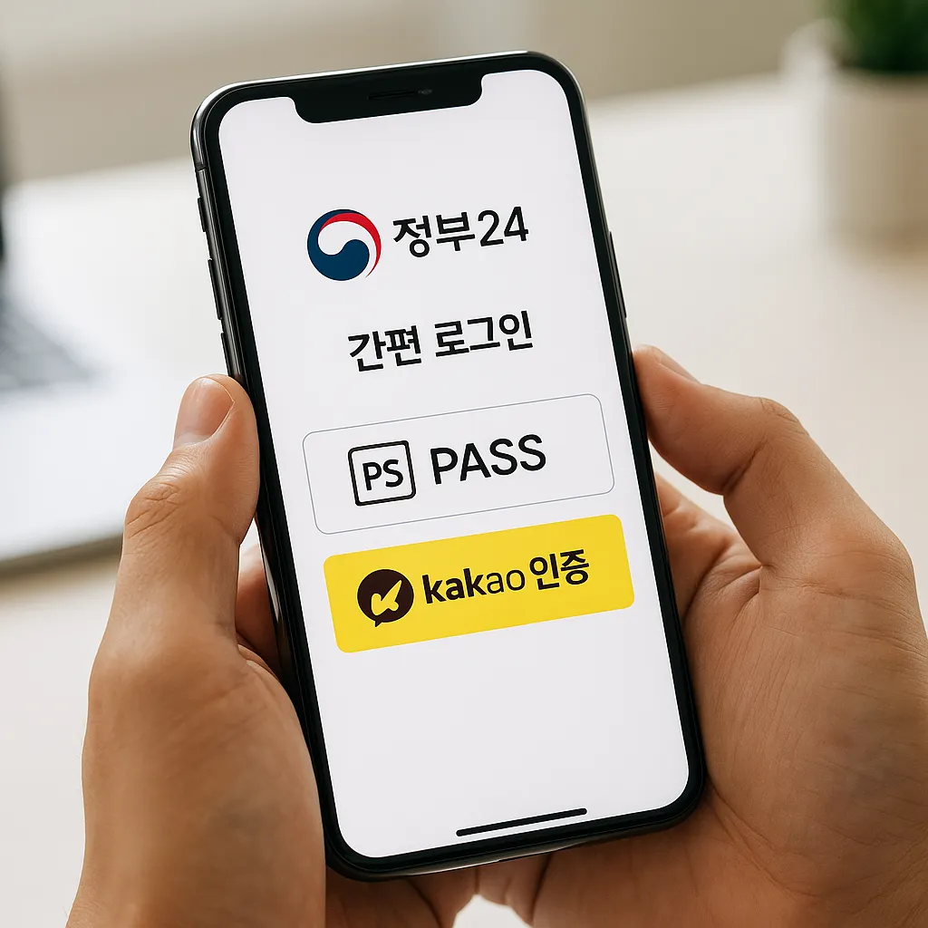 정부24 모바일 인증