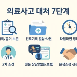 의료사고 대처 7단계