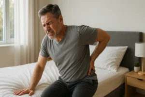 잠을 잔 후 허리 통증 호소