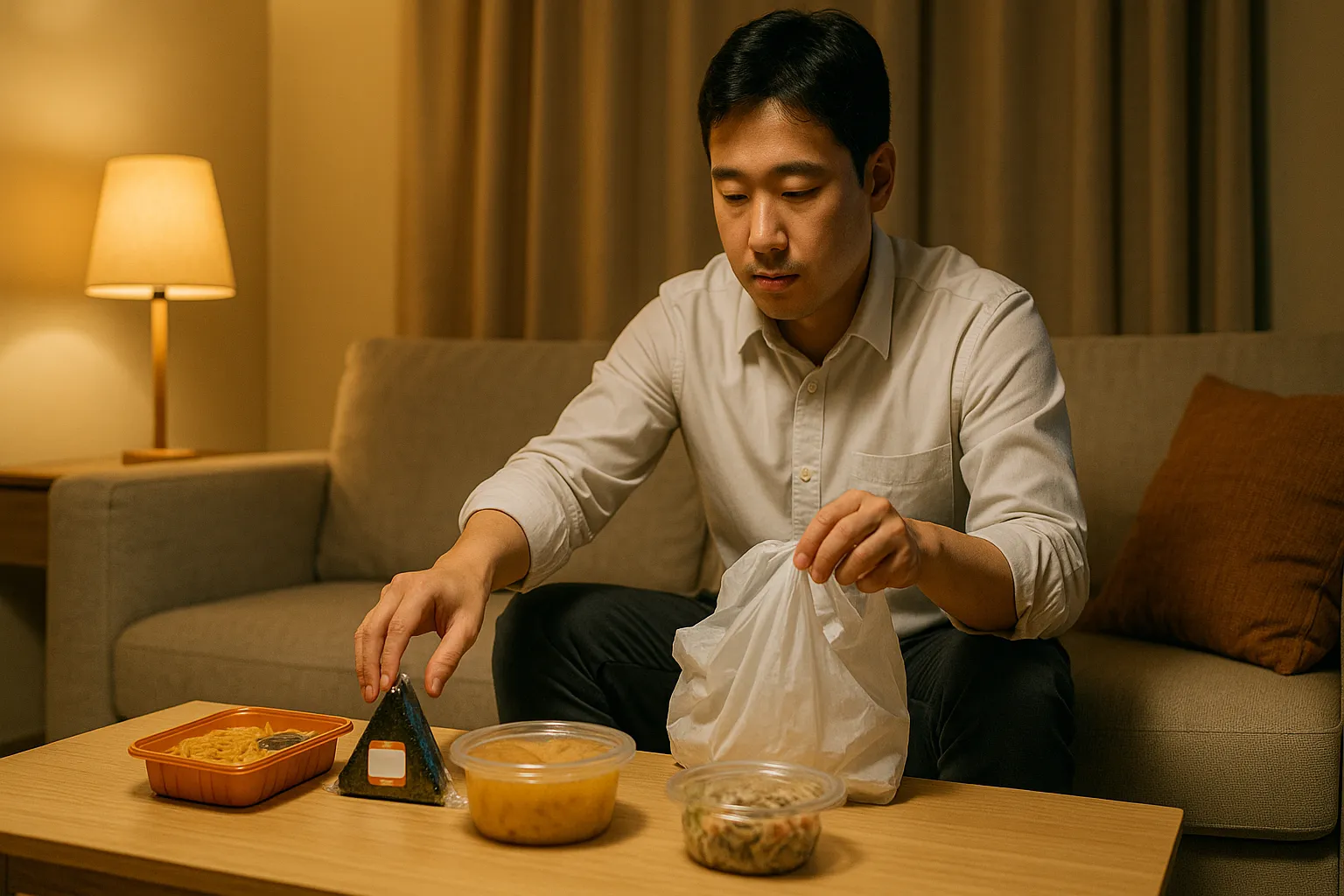 퇴근 후 편의점 꿀조핮으로 식사