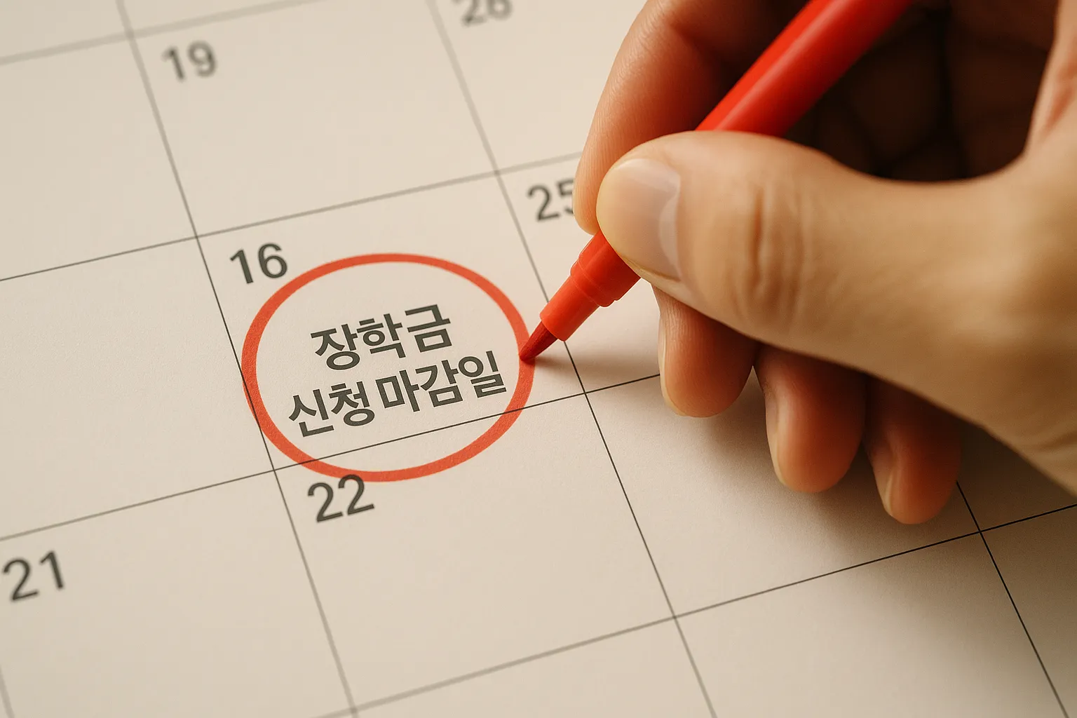 국가장학금 신청 마감일