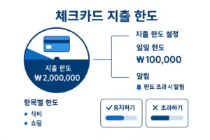시드머니를 위한 체크카드 지출한도 