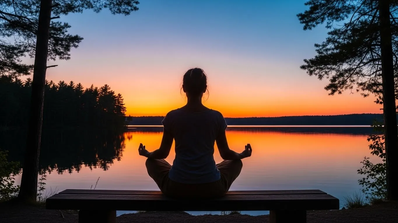 마음 근육 단련 명상 중