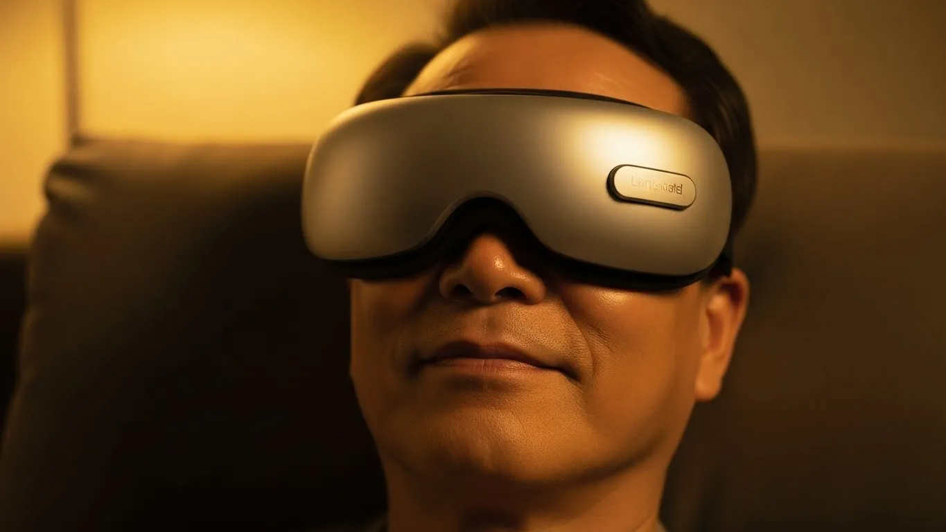 시니어 수면의 질을 높여주는 눈 온열마사지기