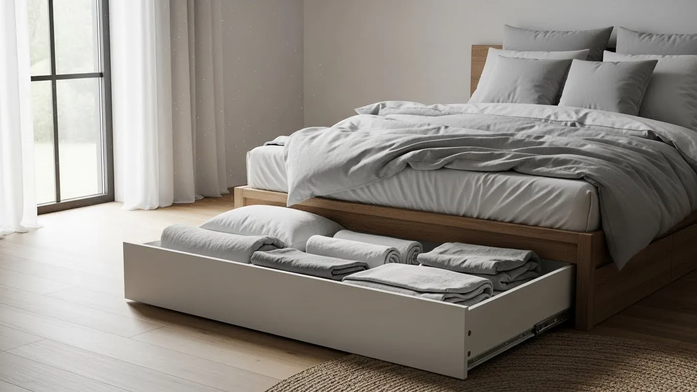 겨울철 침실 혁명으로 수납 공간 이용하기