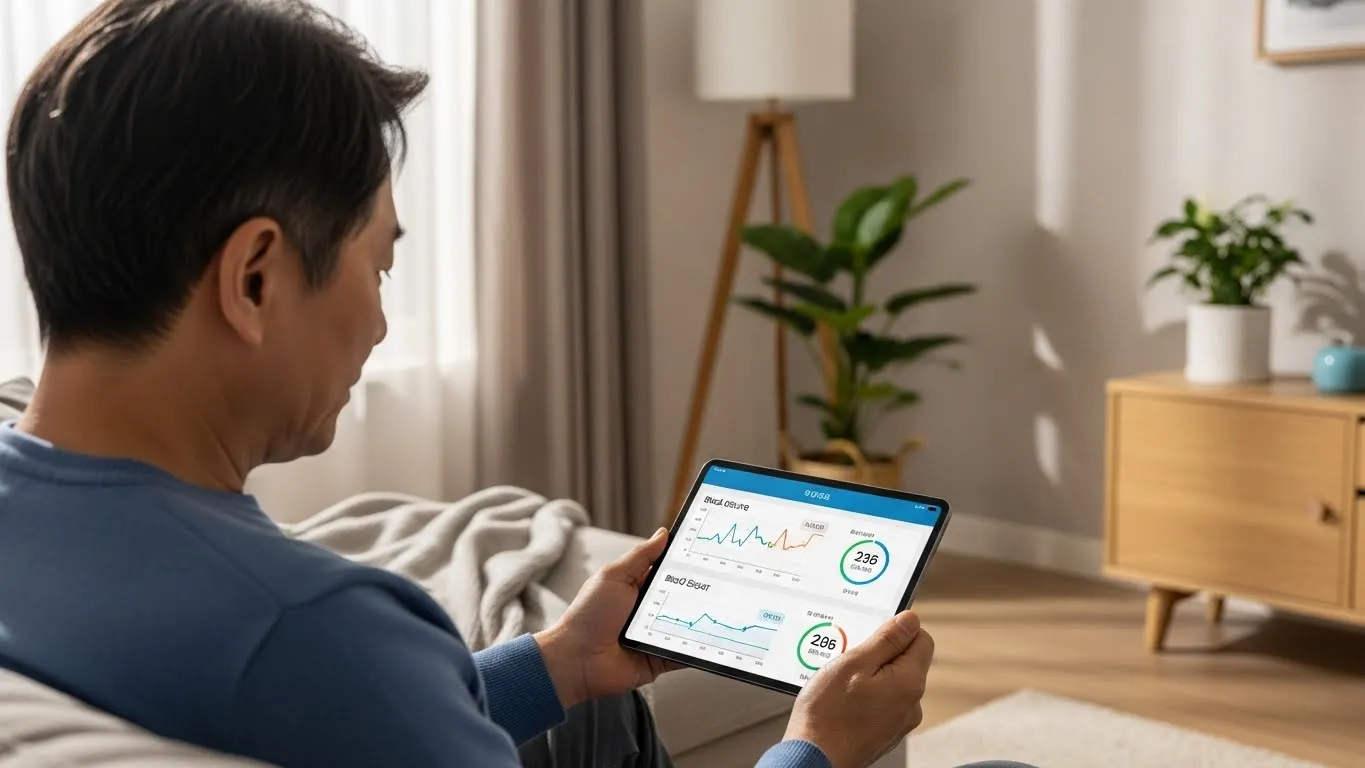 만성 질환 관리 개념 이미지