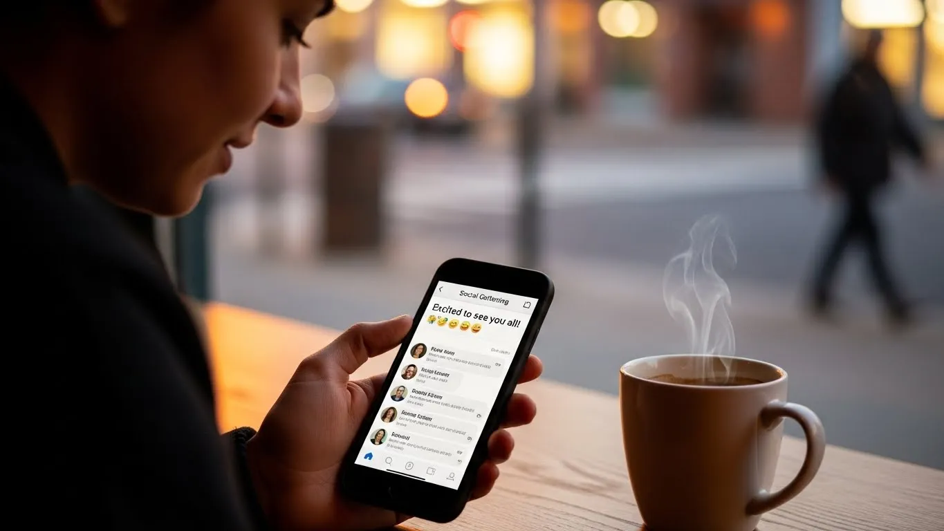 나노 모임은 대부분 스파트폰은로 이루어 소통한다